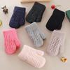 Warm Cartoon Children Gloves Fleece Coldproof Kids Full Fingers Gloves Warm Knitted