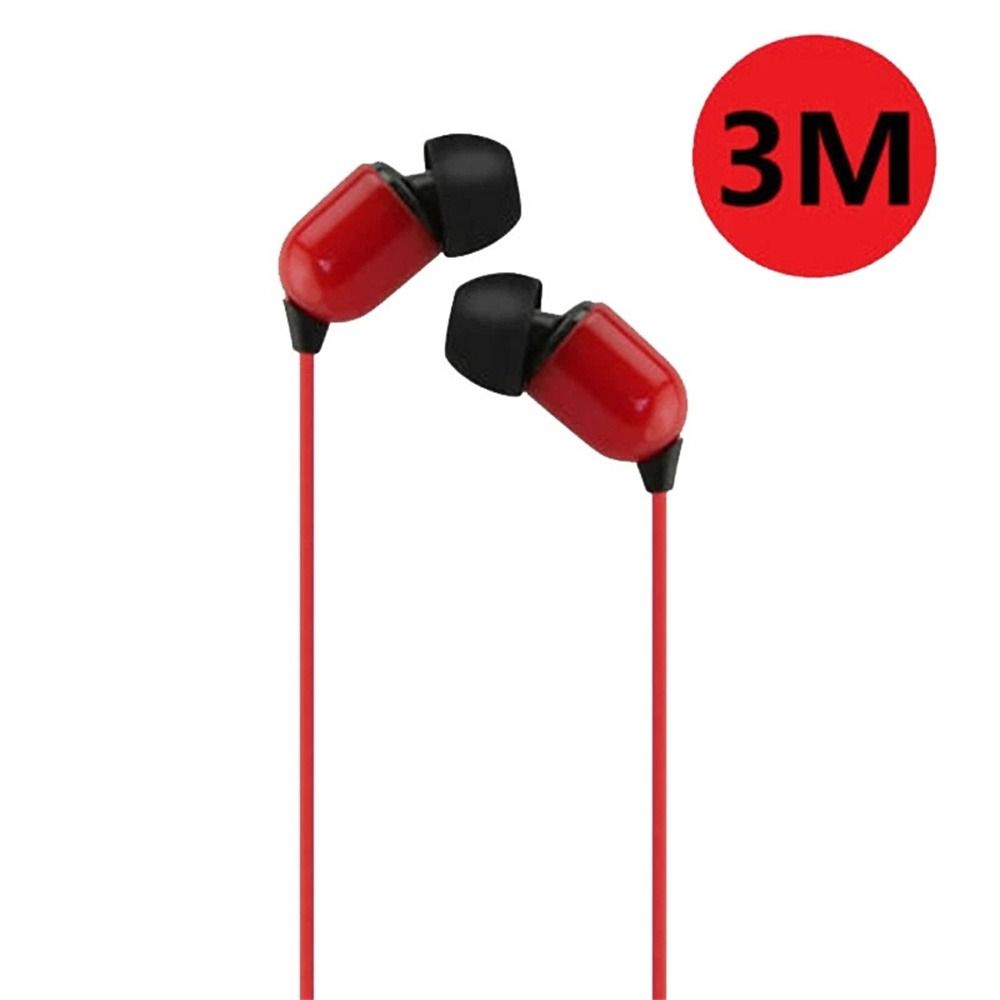 White Black Red Monitor Headphone Wires Headphone Stereo Earbuds Wired Earphone In-Ear Earphone