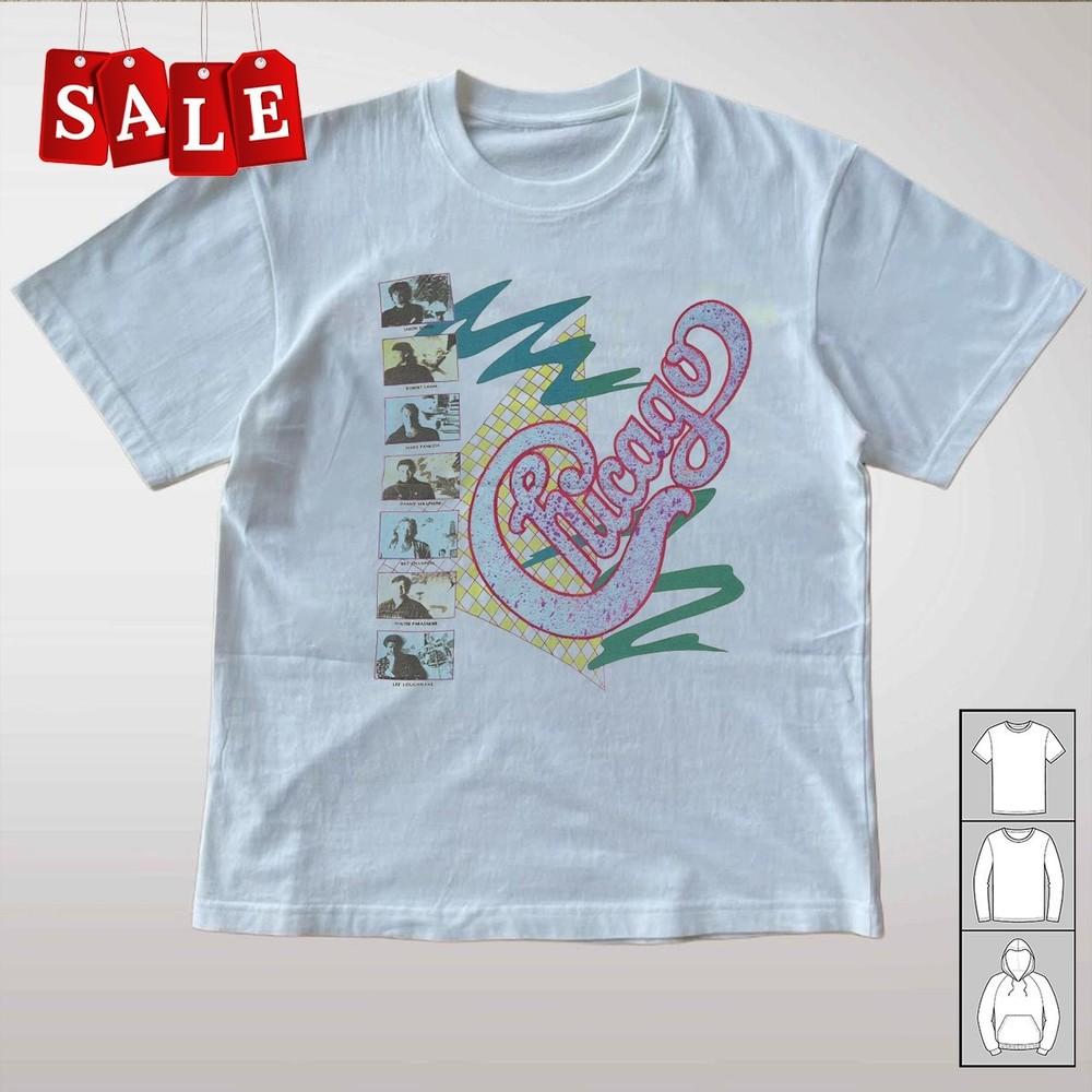 New Vtg 80s Chicago Band Gift For Fans Unisex S5XL Shirt CA567 Unisex T-Shirt