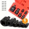 Socket Converter Adapter Set For Handheld Tools Reducer Adapter 1/4 1/2 3/8 3/4 For Auto Bike Workshop Repair Tools