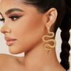 Sexy Snake Shaped Earrings Exaggerated Metal Earrings Animal Snake Stud Earrings  Daily Wear