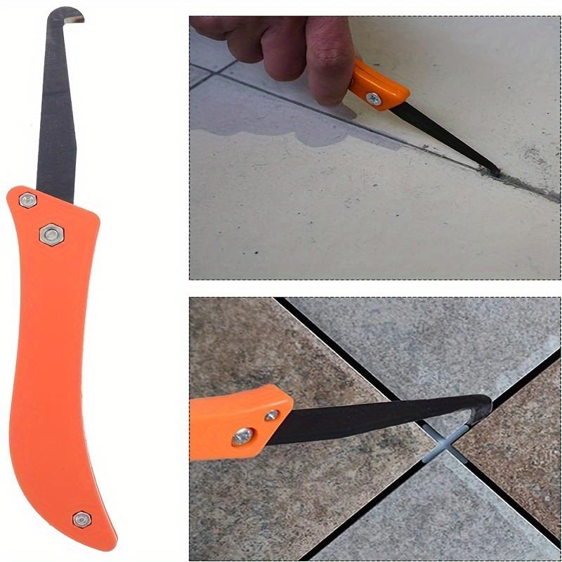 Folding Seam Construction Hook Knife, Tile Seam Cleaning Tool, Seam Groover For Kitchen, Bathroom, Bedroom Tile Joints And Edges, Durable Material