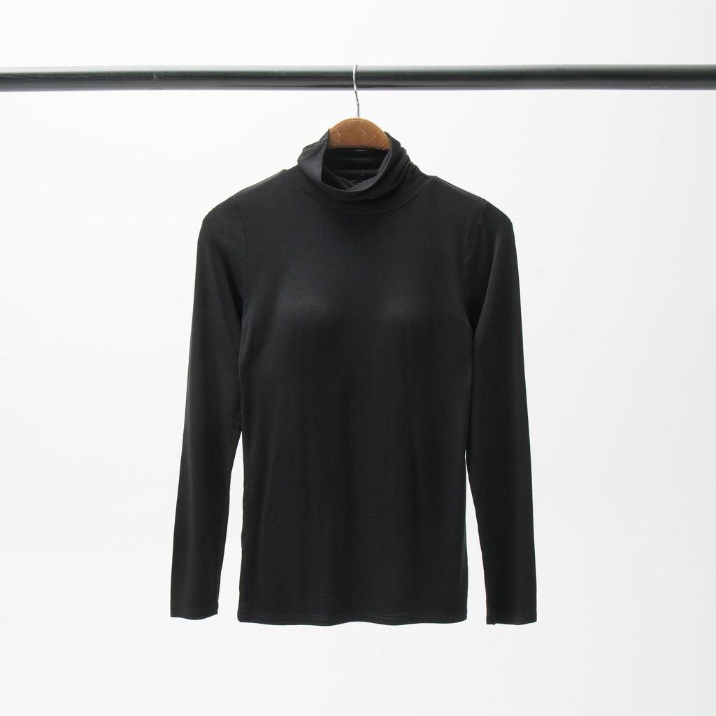 Модальная женская базовая рубашка с длинным рукавом и нагрудными вкладышами, без косточек, с интегрированной чашкой, осенне-зимняя верхняя одежда и одежда для сна