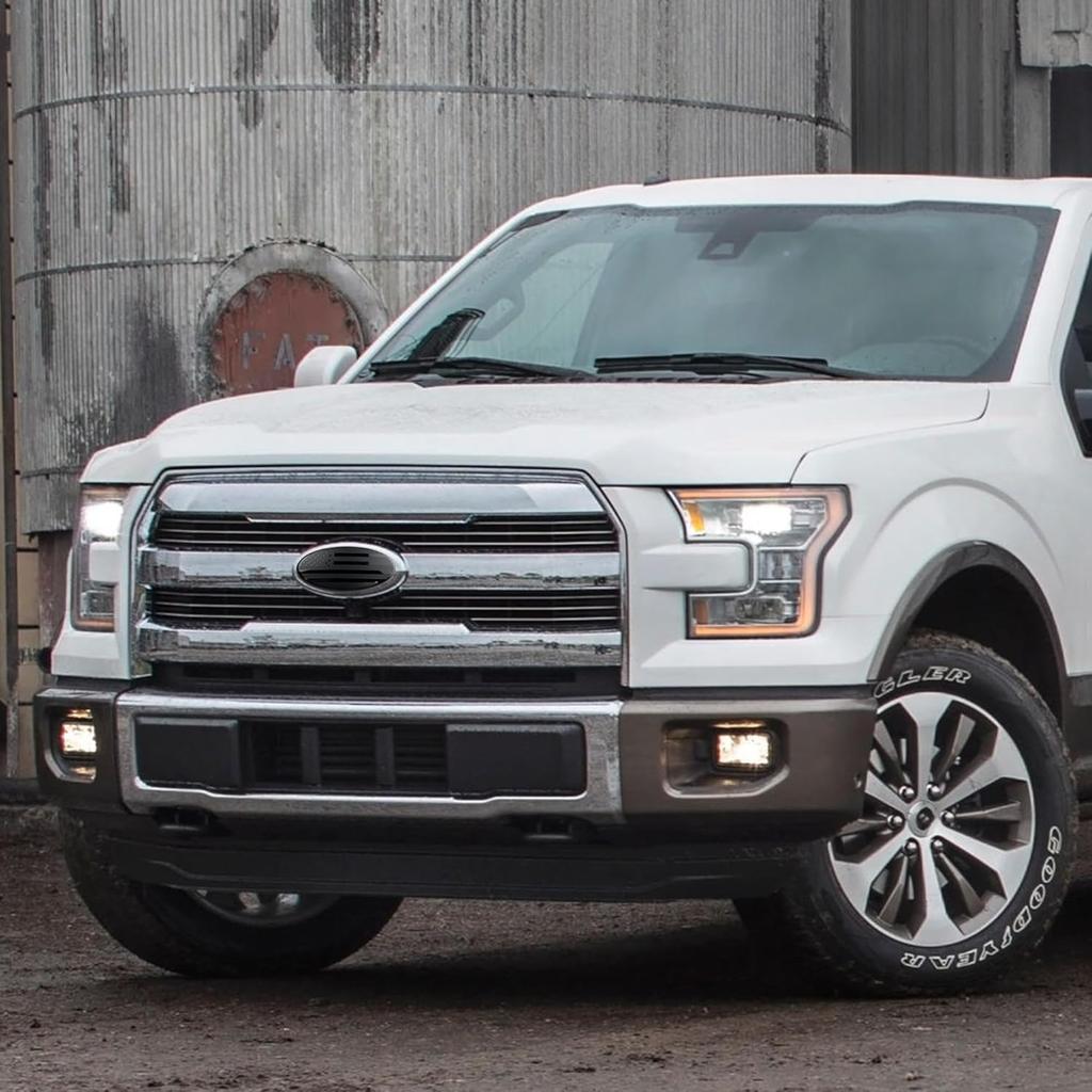 For Ford Emblem, 9 Inch Front Grill Rear Tailgate American Flag Emblem Fit For 04-14 F150, 11-14 Edge, 11-16 Explorer, 06-11 Ranger, 07-14 Expedition
