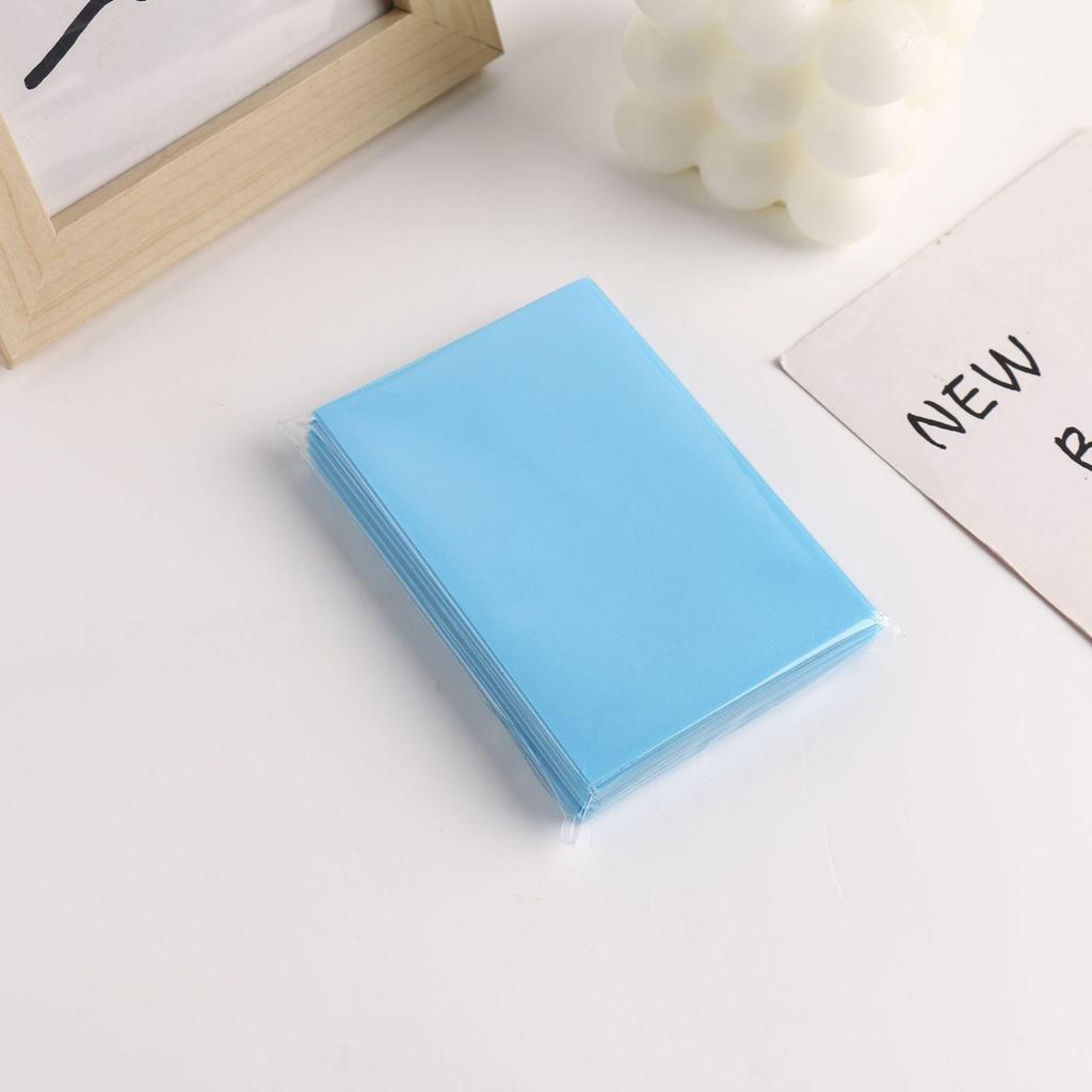 New Macaron 3-Inch Silk Two-Layer Frosted Card Sleeve Album - Small PP Protective Film