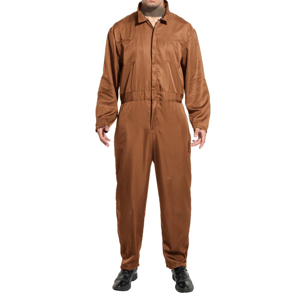P-jsmen Michael Myers Costume Horror Killer Blue Work Clothes Comfort Cosplay Halloween Jumpsuit for Adult High Quality