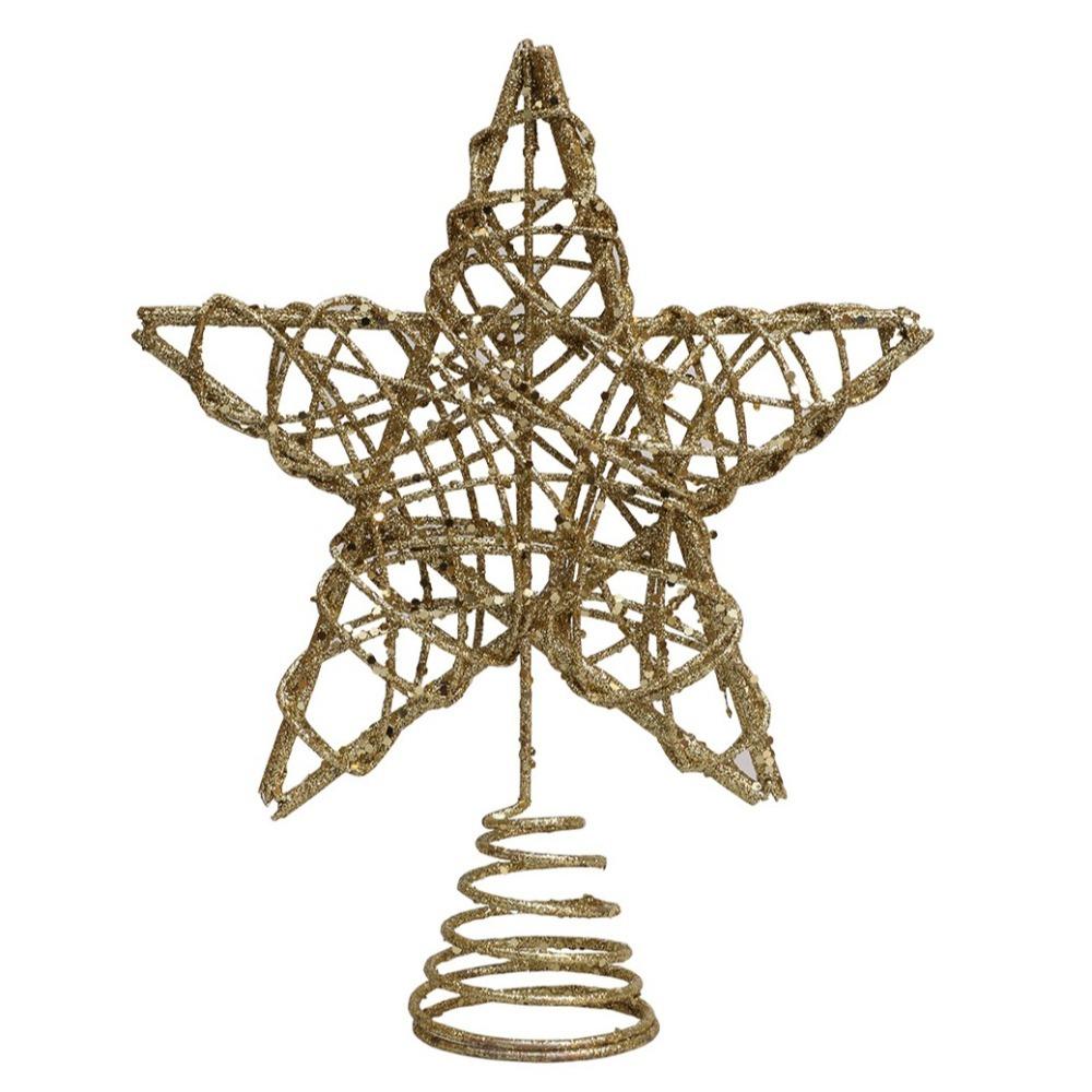 Поделки Рождественская елка Топ Звезда Украшения для вечеринки Украшения для елки Новые украшения для рождественской елки