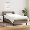 Maison Exclusive - Sommier À Lattes De Lit Avec Matelas Taupe 90x190 Cm Tissu