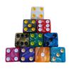Набор акриловых 16-мм кубиков Разноцветные шестигранные кубики Кубики с точками Игровые Квадратные блоки Обучающая игрушка для обучения математике для детей