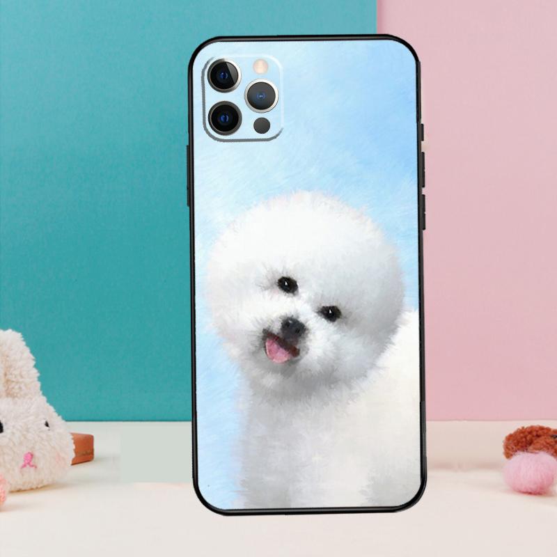 Чехол для телефона с изображением щенка породы Бишон Фризе для iPhone 17 Air 16 15 14 13 12 11 Pro Max 12 13 mini 15 16 Plus 16e Чехол Coque