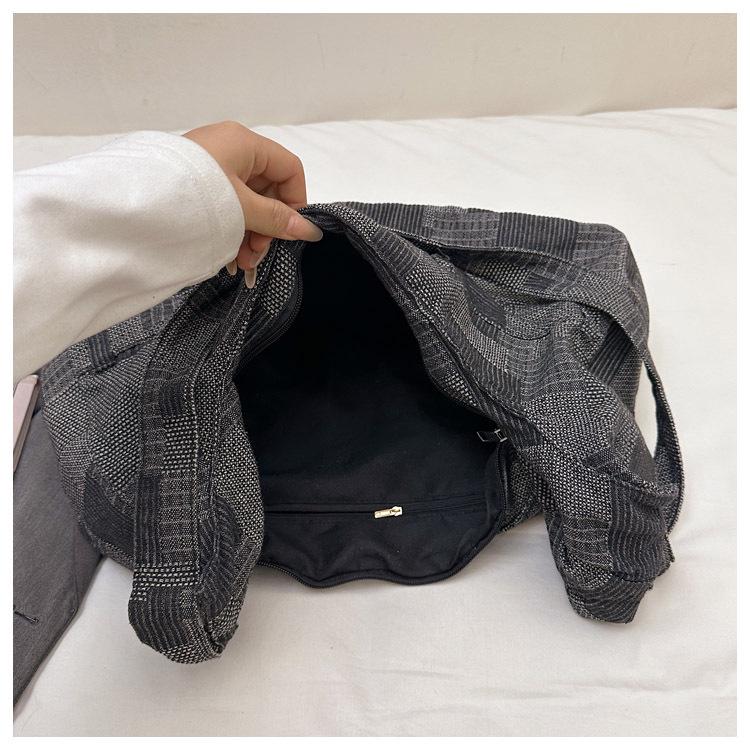 Джинсовая сумка на одно плечо в корейском стиле - 2026 Универсальная вместительная сумка через плечо для школы и на каждый день