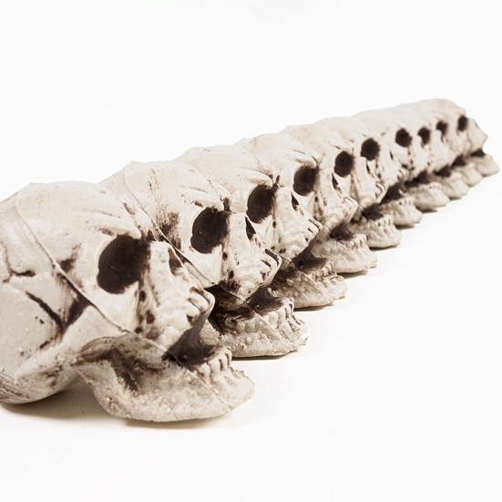 10Pcs Halloween Skeleton Decor Mini Skulls for Party Realistic Skull Props Thrilling Table Decoration