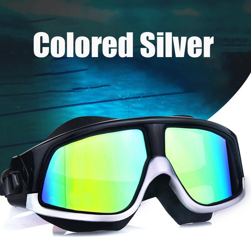 Очки для плавания для взрослых, 0-600 градусов, для близорукости, для мужчин и женщин, водонепроницаемые, противотуманные, в большой оправе, очки для плавания, оптические очки для плавания, дайвинга, мм365