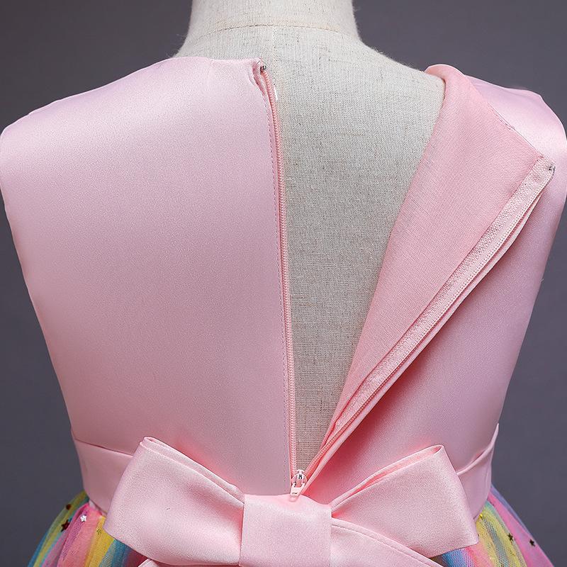 Платье для маленьких девочек, милое красочное летнее платье с принтом в виде сердца, летнее платье в стиле вестерн, детское платье принцессы