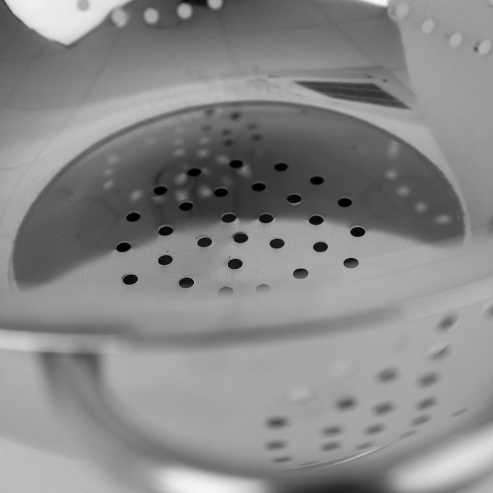 Cedzak Kuchenny Stalowy Durszlak Sitko do Odcedzania Warzyw Owoców 24 cm