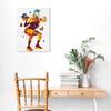 Fitness Girl Wall Art Decor Women Gym Poster Framed Painting Print Weight Lifting Sport Artwork for Home Gym Decor 12 X 15 Inch