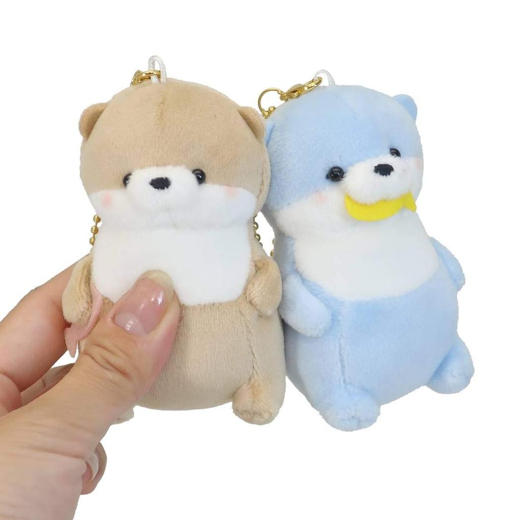 [Mascot Keychain Nico Nui] Pair of Plush Toys with Ball Chains (Set of 2) / Otter