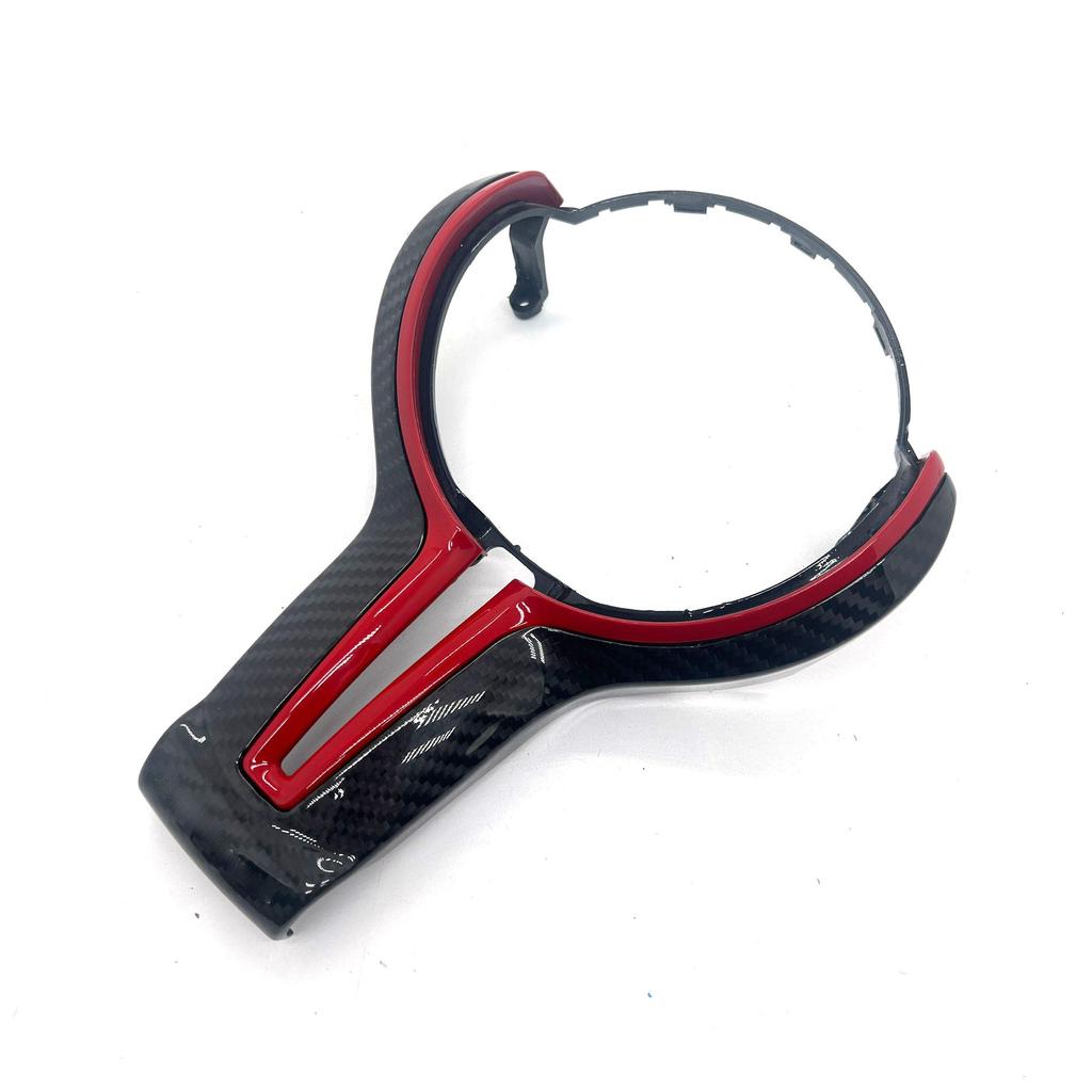 M Sport Dry Matte Carbon Fiber Steering Wheel Trim Cover for BMW F Series 100% Tested 1pcs MOQ