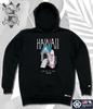 Толстовка с капюшоном Shark-Dog-Hoody-106 Акула-Собака Серфинг Гавайи Графический персонаж Толстовка с капюшоном
