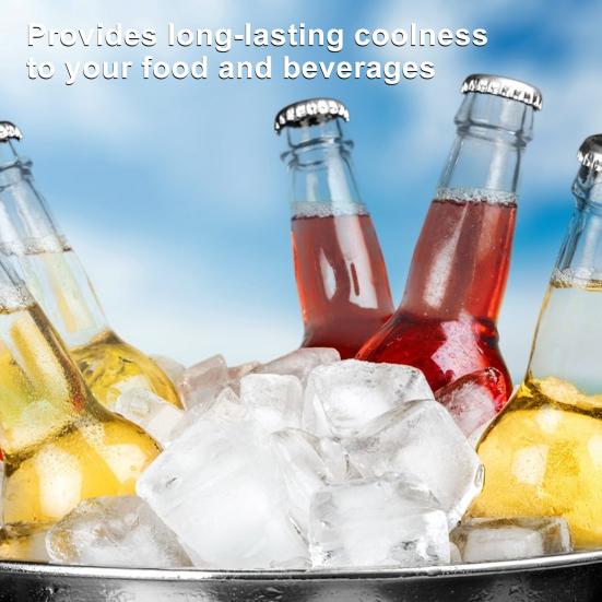 Складная силиконовая форма для кубиков льда, легко извлекаемая из формы, быстрая заморозка, усиленная большая форма для изготовления кубиков льда