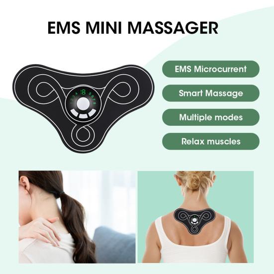 Портативный массажер для мышц, зарядка через USB, массаж с автоматическим отключением