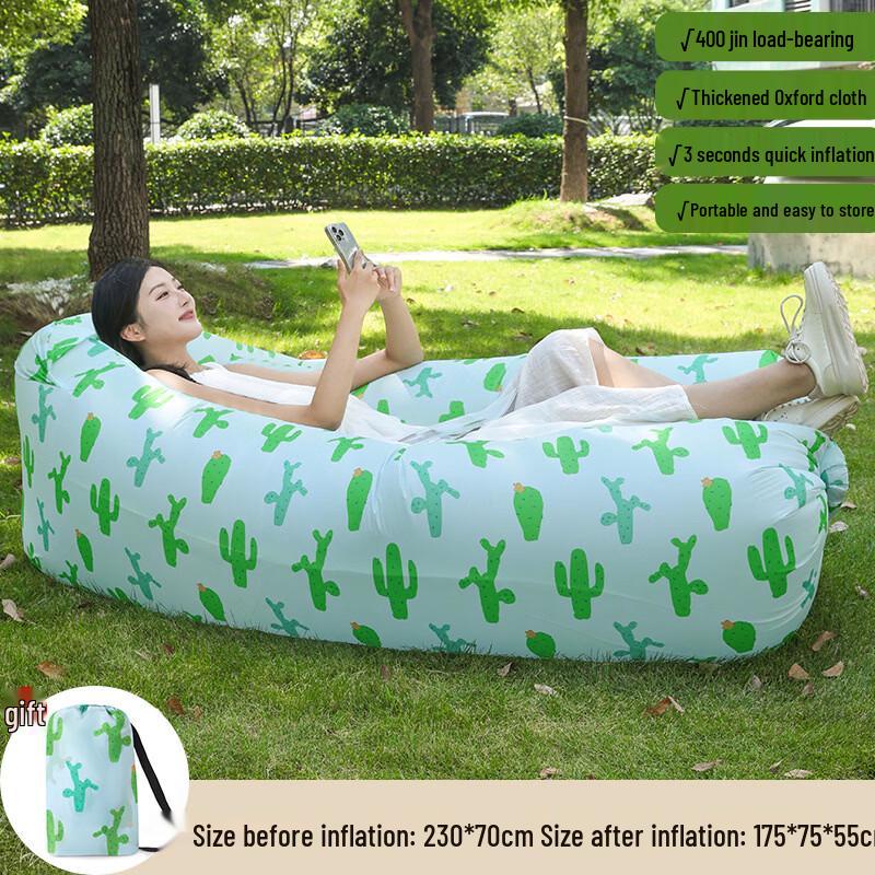 Junkaiwei Portable Inflatable Lounge Sofa with Pillow