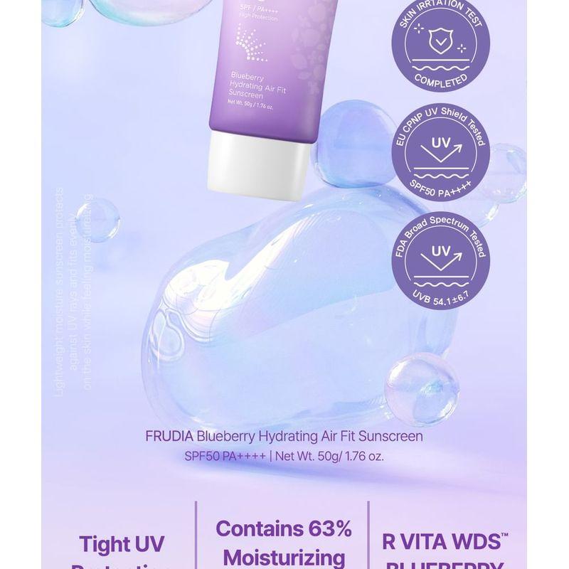 Frudia Увлажняющий солнцезащитный крем с черникой Air Fit