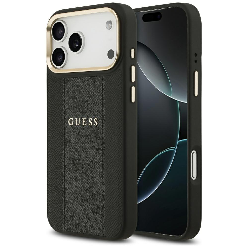 Guess 4G Stripe MagSafe case for iPhone 17 Pro Max black