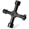 Multifunction 4 Ways Universal Triangle Wrench Key Plumber Keys Triangle for Gas Electric Meter Cabin