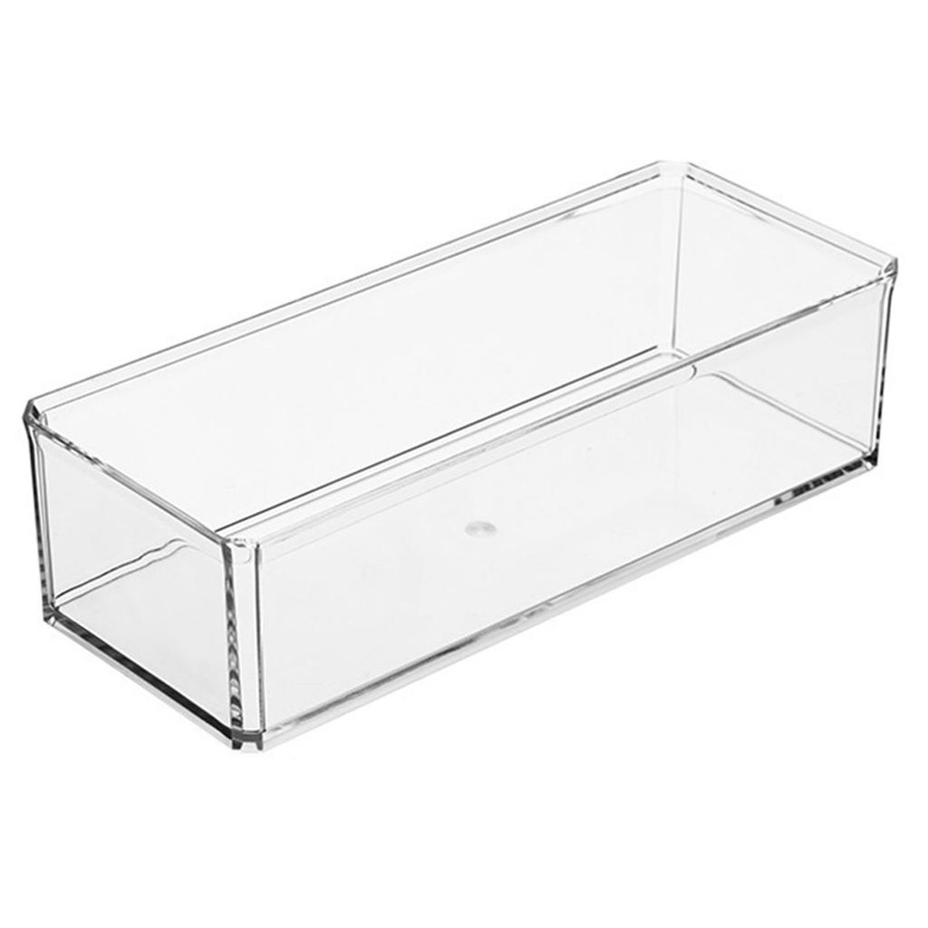 Прозрачный контейнер для хранения чайных пакетиков, штабелируемый косметический кейс, настольный органайзер для макияжа и канцелярских принадлежностей для ванной комнаты, кухни, организации дома