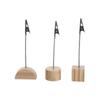 Wooden Base Message Memo DIY Handmade Memo Clip Card Holder Photo Paper Clamp Bedside Ornaments