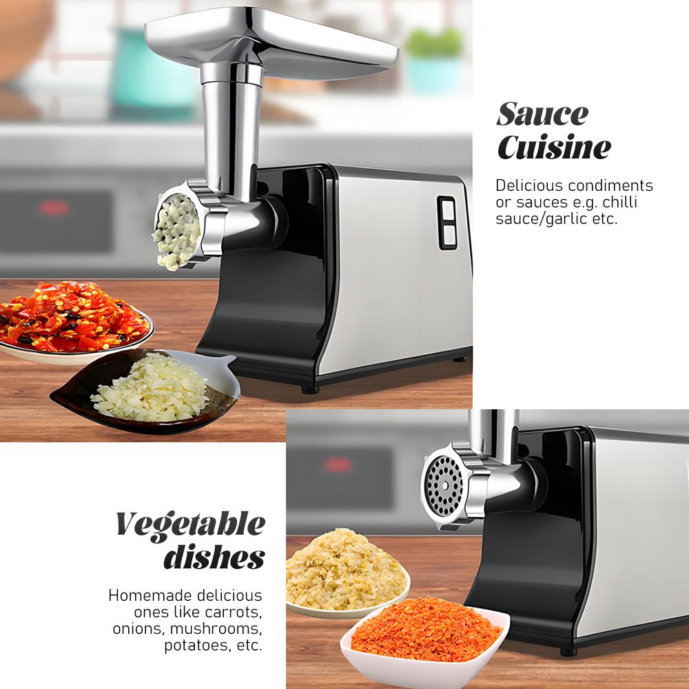 Электрическая мясорубка 110В/220В Бытовая многофункциональная из нержавеющей стали пищевого класса Мясорубка Мясорубка Машина для приготовления колбас