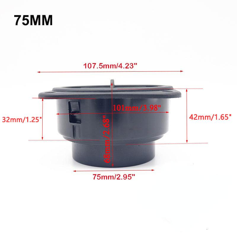 75/60/42 мм автомобильное вентиляционное отверстие, плоский дизельный обогреватель, воздуховод, воздуховод для Webasto Eberspacher, дизельный стояночный обогреватель