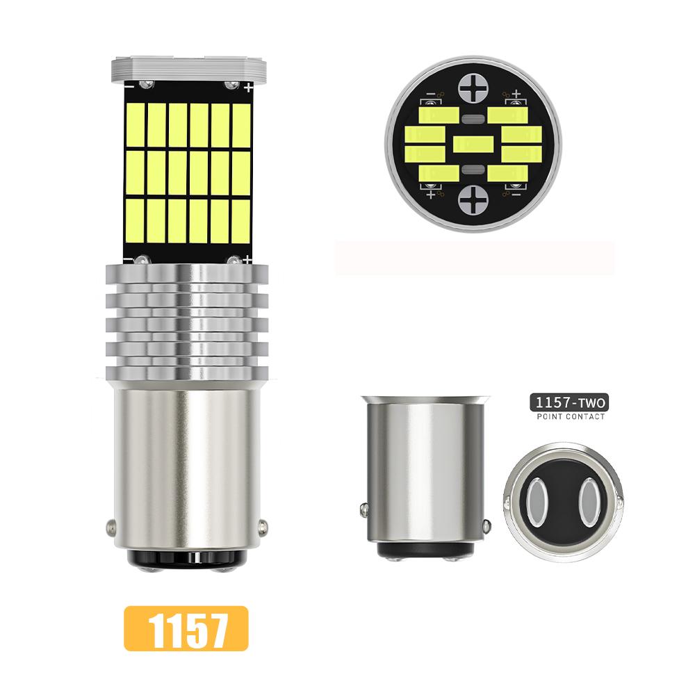 Oprah 10X HighBright Car LED Light 1157 BAY15D T20 7443 T25 3157 45*4014SMD Canbus For Car Turn Signal Lamp DRL Running Bulb 12v