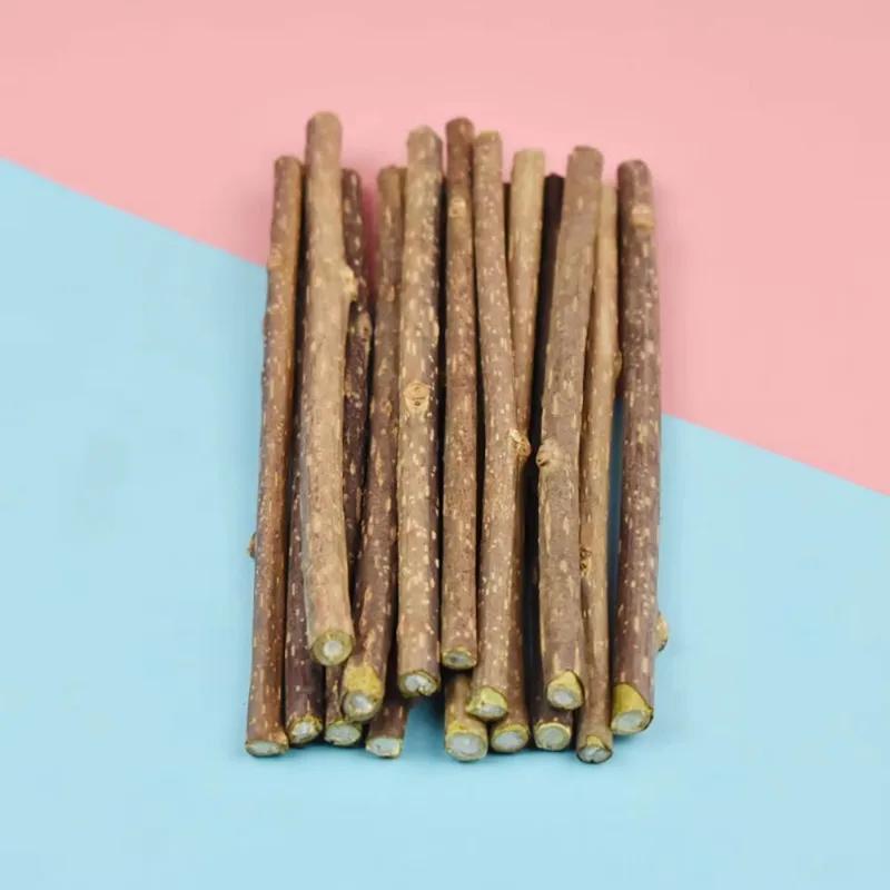 Cat Stick Silver Rattan Stick Cat Toothpaste Stick Natural Cat Mint Teething Stick Kitten Chew Toy Cat Teeth Cleaning Supplies