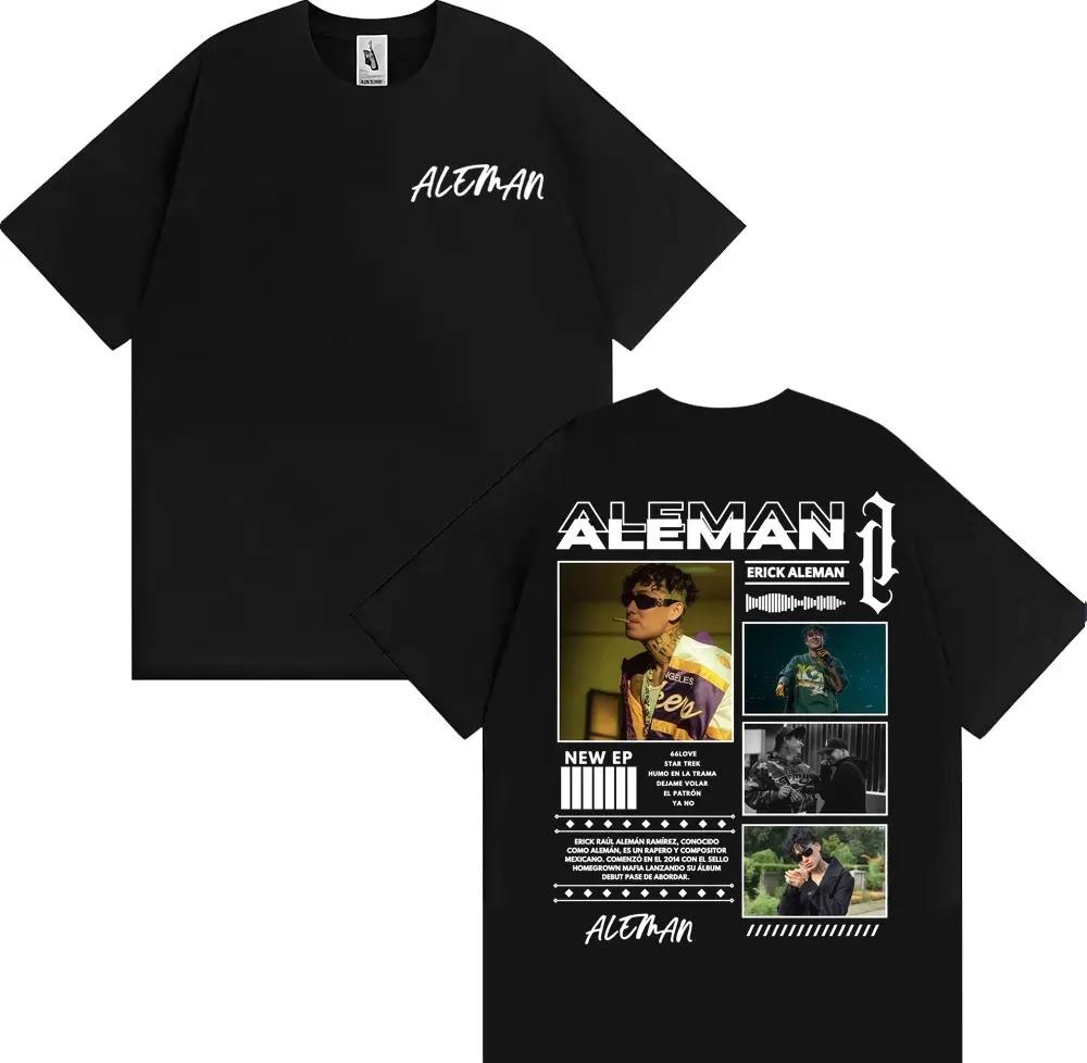 Rapper Erick Aleman 2026 Album Tour TShirt Mens Harajuku Street HipHop Cotton Casual Loose Fashion Women And Men TShirt