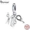 BAMOER 925 Sterling Silver Exquisite Creative Dressing Set Charm Pendant for Original 3mm Bracelet Bangle