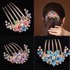 New Hair Accessories Five-tooth Comb All-match Plate Hairpin Alloy Diamond Hair Comb Rhinestone Hairpin Fashion Girl