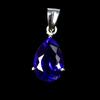 Natural Blue Tanzanite Pendant 14.10 ct 925 Silver Jewelry Gemstone Jewelry Gift
