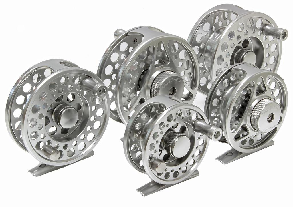 Катушка Akisco Airlite Fly с катушкодержателем, цвет оружейный металл, крышка ARA-3D, #5/6
