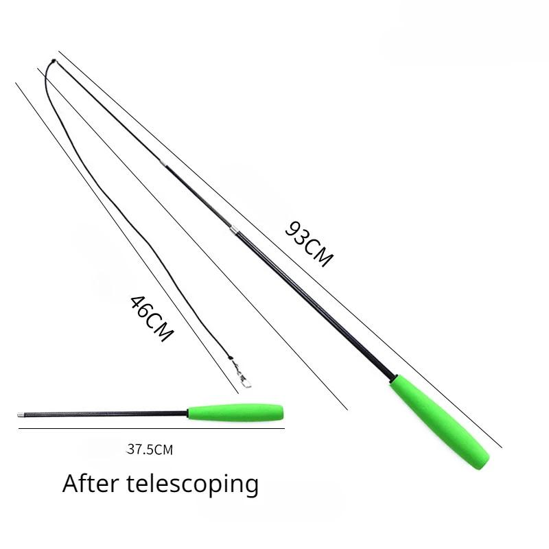 Кошачья палочка-дразнилка, гибкая, трехсекционная, телескопическая, удочка, игрушка для кошек, забавная палочка для кошек, удочка для ловца игрушек, незаменимый артефакт для кошек