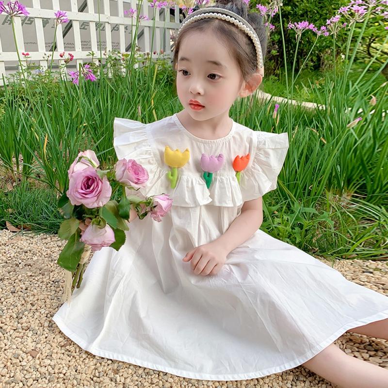 Платье для девочек, детское платье, темпераментное летнее платье принцессы