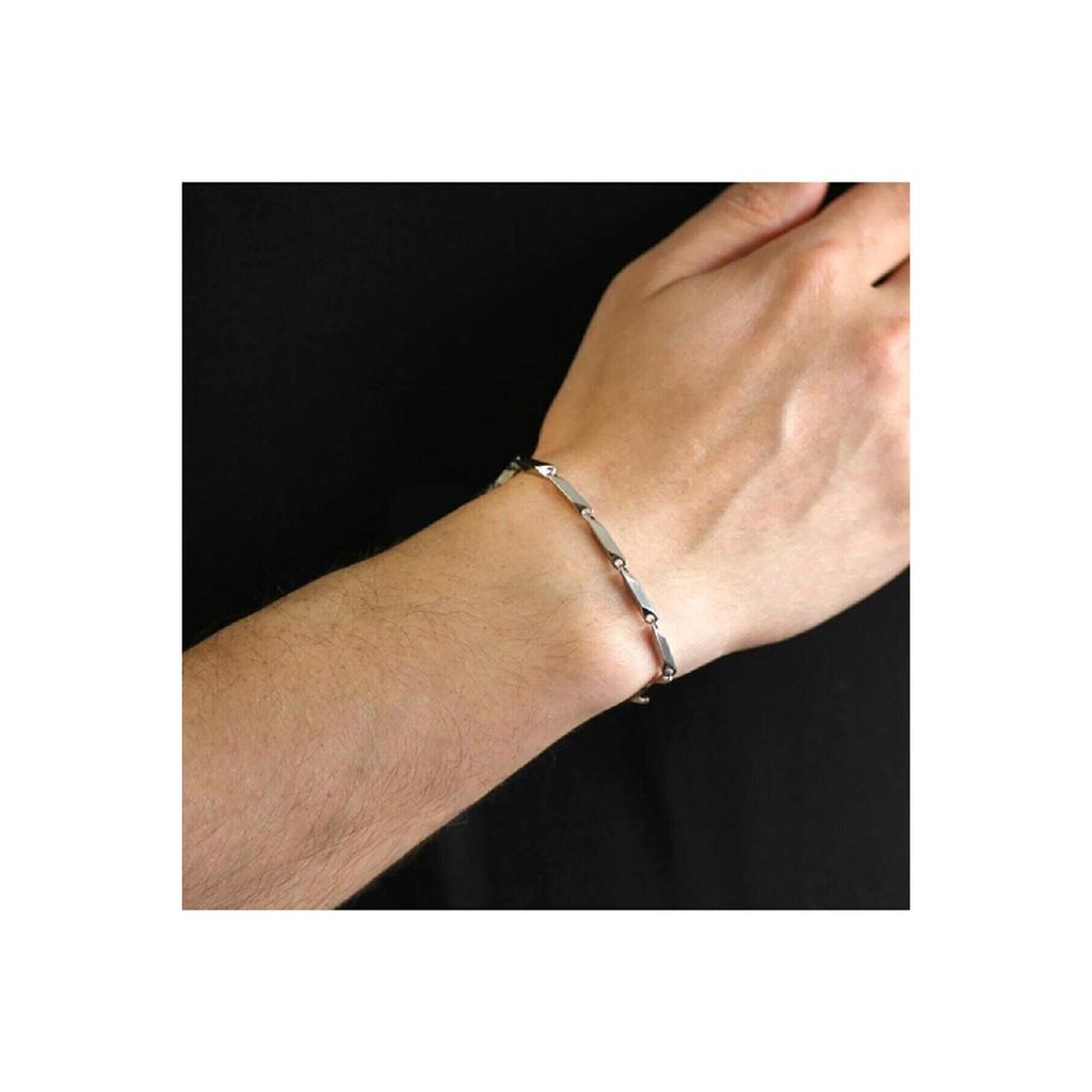 Набор из 3 предметов унисекс, потускневший из нержавеющей стали Urban Crush, Сингапур, кубинская модель, спортивный браслет