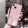 Чехол для мобильного телефона iPhone15 Pro, розовый чехол с рисунком в виде жестов, с рисунком против падений.