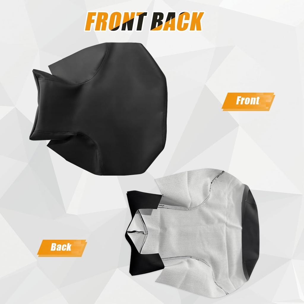 Seat Cover Replacement For 1997-2017 Honda TRX250 Recon Fourtrax, Heavy Duty Leather Seat Cover Replacement, Black