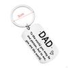Keychain Pendant Father's Day Gift Simple Unique Key Chain Charm Father Keyring for Dad Husband