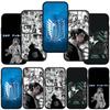 Phone Case for Samsung Galaxy S25 S24 S23 iPhone 16 15 Xiaomi Redmi Note 14 13 12 16E X 11 Pro Max Moto Comics Levi Attack On Titan Eren Jaeger Cover