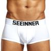 Men's Cotton Breathable Hip-Lifting Slim Fit Sexy Solid Color Boxer Briefs