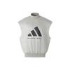 Adidas Chapter 01 Basketball Print Cropped Sleeveless Hoodie Unisex Tops Sesame IN7704