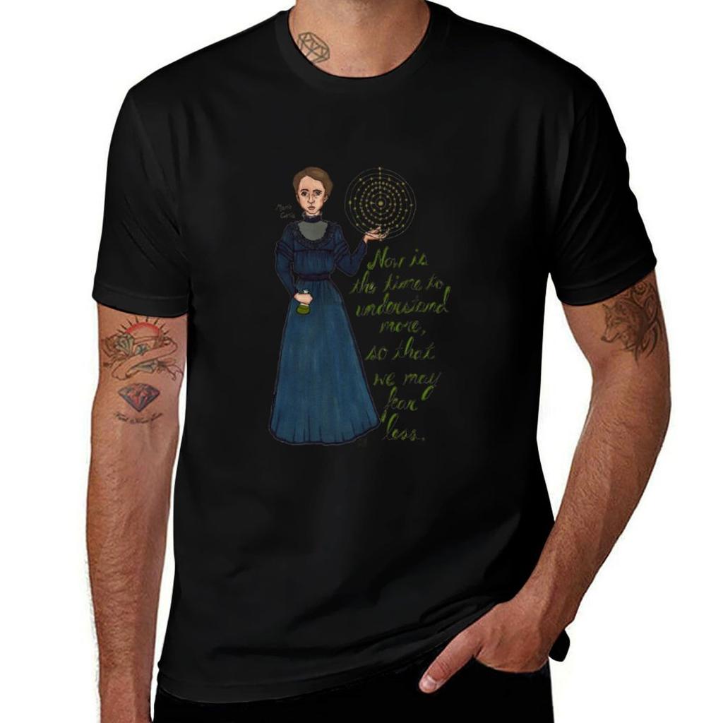 Marie Curie Tshirt Comfortable Work Wear Tee Tshirt